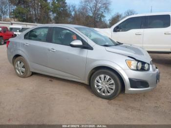  Salvage Chevrolet Sonic