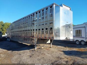  Salvage Wilson Trailer Co Livestock Semi Trailer