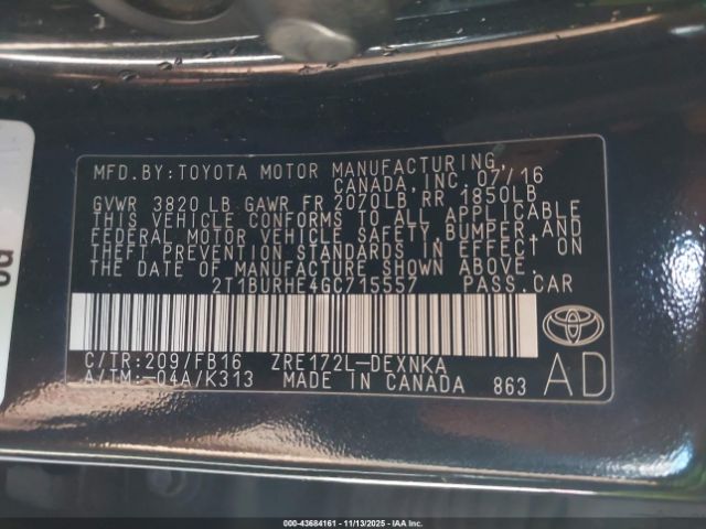 Toyota Corolla Le Image 7