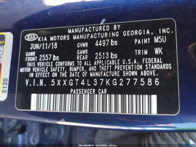 Kia Optima Lx Image 3