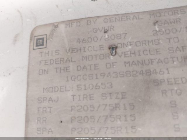 Chevrolet S Truck S10 Image 10