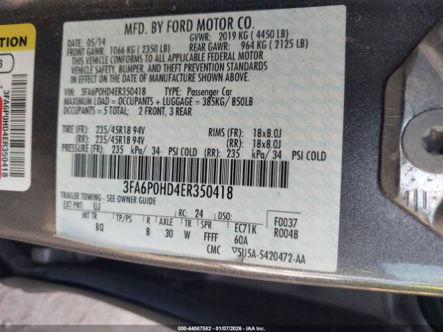 Ford Fusion Se Image 9